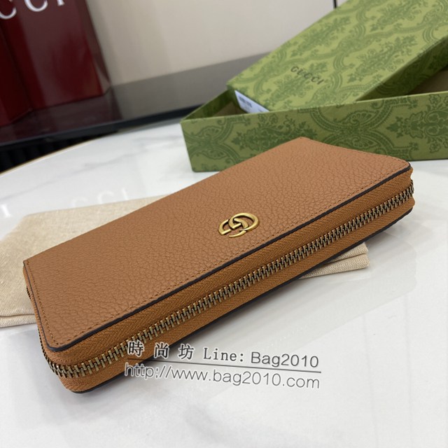 Gucci專櫃古馳最新款Marmont系列長夾全皮男女款長錢包 jh2094型號：739499